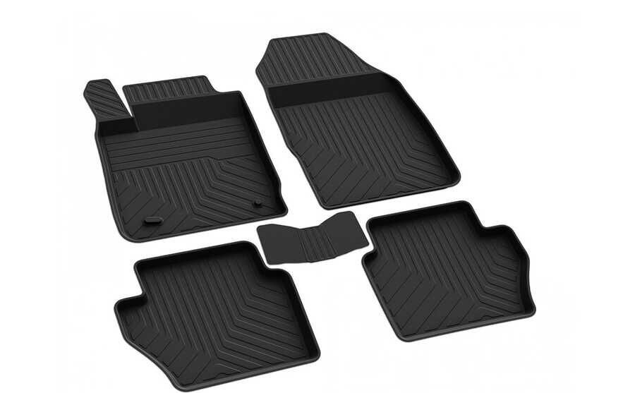 Ford Fiesta 6 4D Havuzlu Paspas Siyah 2015-2017 Arası