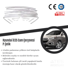 Hyundai İx35 Cam Çerçevesi Paslanmaz Çelik