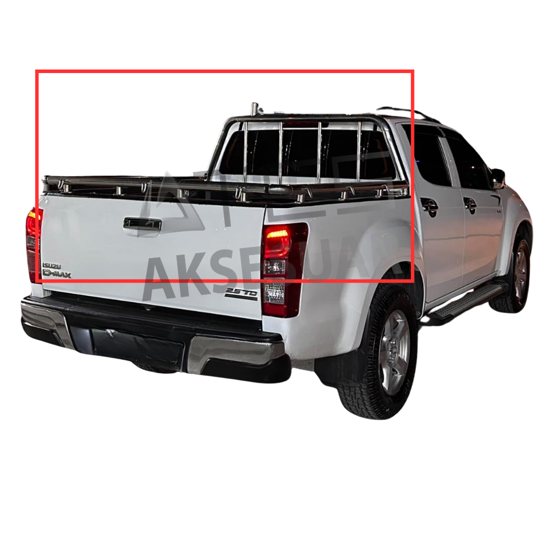 İsuzu D-Max Kancalı Rollbar Krom