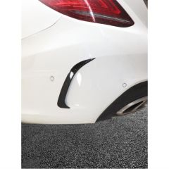 W205 2015-2020 C SERISI IÇIN ARKA TAMPON BIÇAKLARI (PIANO BLACK)