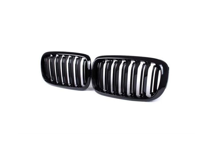 X5-X6 F15 (2015-2018) IÇIN UYUMLU M BÖBREK (ÇIFT ÇIZGI PANJUR) PIANO BLACK