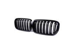 X5-X6 F15 (2015-2018) IÇIN UYUMLU M BÖBREK (ÇIFT ÇIZGI PANJUR) PIANO BLACK