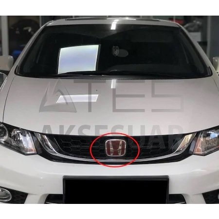 HONDA CIVIC FB7 2012-2015 ON LOGO KIRMIZI