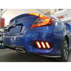 HONDA CIVIC FC5 2016-2020 ARKA SIS 3 CIZGI KIRMIZ