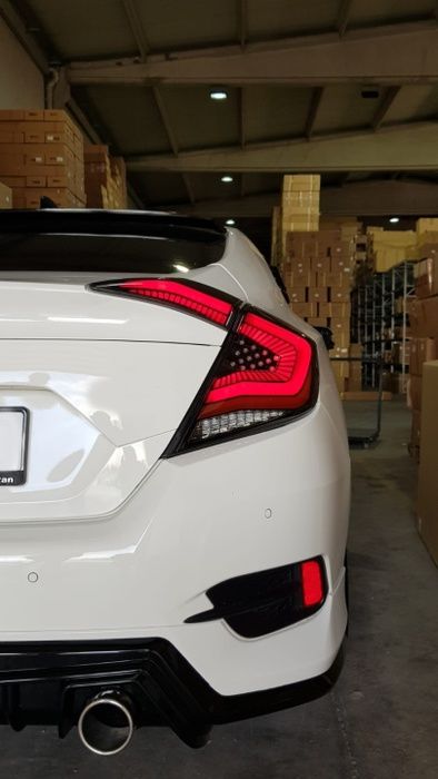 CIVIC FC5 2016-2021 IÇIN UYUMLU OMURGA LED STOP TRANSPARAN