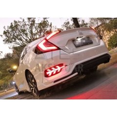 HONDA CIVIC FC5 2016-2020 ARKA SİS LEDİ UÇAK DİZAYN HARAKETLİ