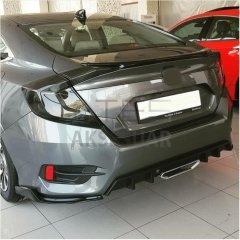HONDA CIVIC FC5 2016-2020 ARKA ÇIKINTILI FLAP PIANO BLACK