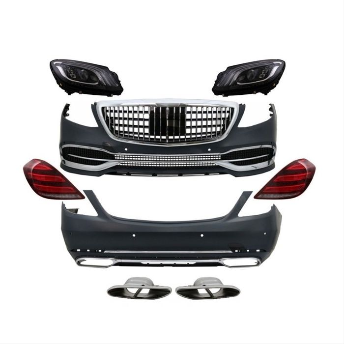 W222 S SERISI IÇIN UYUMLU MAYBACH GÖRÜNÜM BODY KIT ( FAR VE STOP DAHIL)