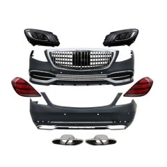 W222 S SERISI IÇIN UYUMLU MAYBACH GÖRÜNÜM BODY KIT ( FAR VE STOP DAHIL)