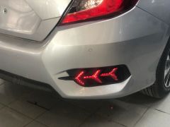 CIVIC FC5 2016-2020 IÇIN UYUMLU ARKA AGAÇ DIZAYN HARAKETLI SMOKE