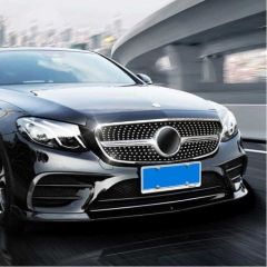 W205 2015-2018 C SERISI IÇIN ÖN TAMPON BIÇAKLARI 2 PARÇA (PIANO BLACK)