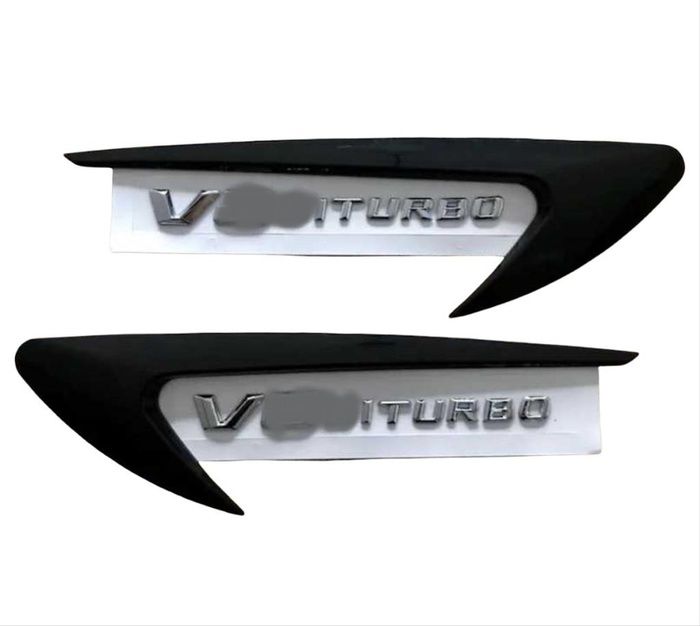 V8 BITURBO YAZI VE VENT TAKIMI PIANO BLACK