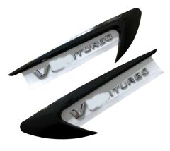 V8 BITURBO YAZI VE VENT TAKIMI PIANO BLACK