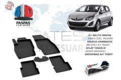 Opel Corsa D 4D Havuzlu Paspas Siyah 2006-2015 Arası