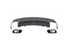 W117 CLA IÇIN UYUMLU CLA 45 GÖRÜNÜM DIFÜZÖR & EGZOZ SETI 16-19 SIYAH EGZOZ ILE