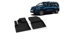 Peugeot Rifter 4D Paspas Siyah Ön 2 Parça 2019 ve Sonrası