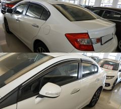 CIVIC FB7 2012-2015 IÇIN UYUMLU  CAM RÜZGARLIGI KROM (ÇITALI)