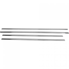 Mitsubishi Lancer Cam Çıtası 4 Parça Paslanmaz Çelik 2008>