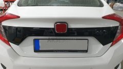 HONDA CIVIC FC5 2016-2020 BAGAJ KAPAGI PLAKA ÜST KAPLAMASI PIANO BLACK