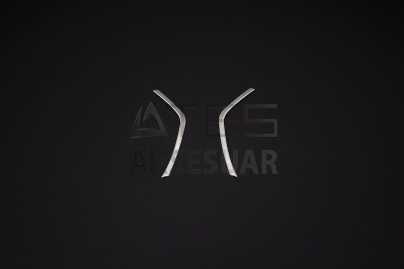 Dacia Duster Krom Ön Panjur Çıtası 2 Parça 2018 ve Sonrası