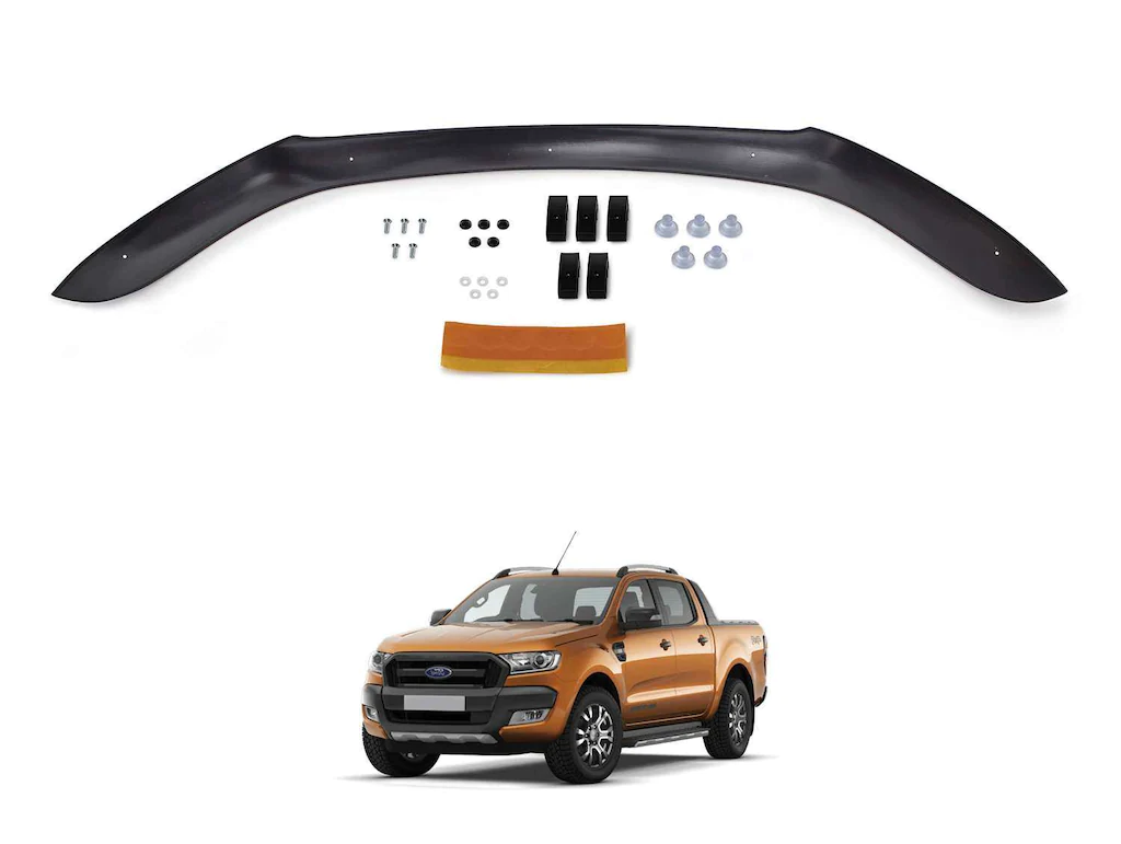 Ford Ranger Ön Kaput Koruyucu Rüzgarlık 3 mm (ABS) 2016-2