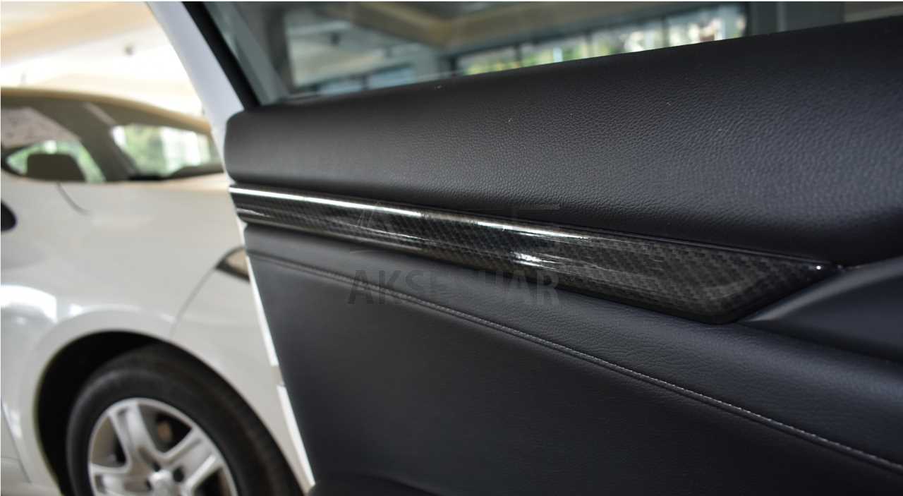 HONDA CIVIC FC5 2016-2020 KAPI ICI ÇITA KARBON 2 PARÇA