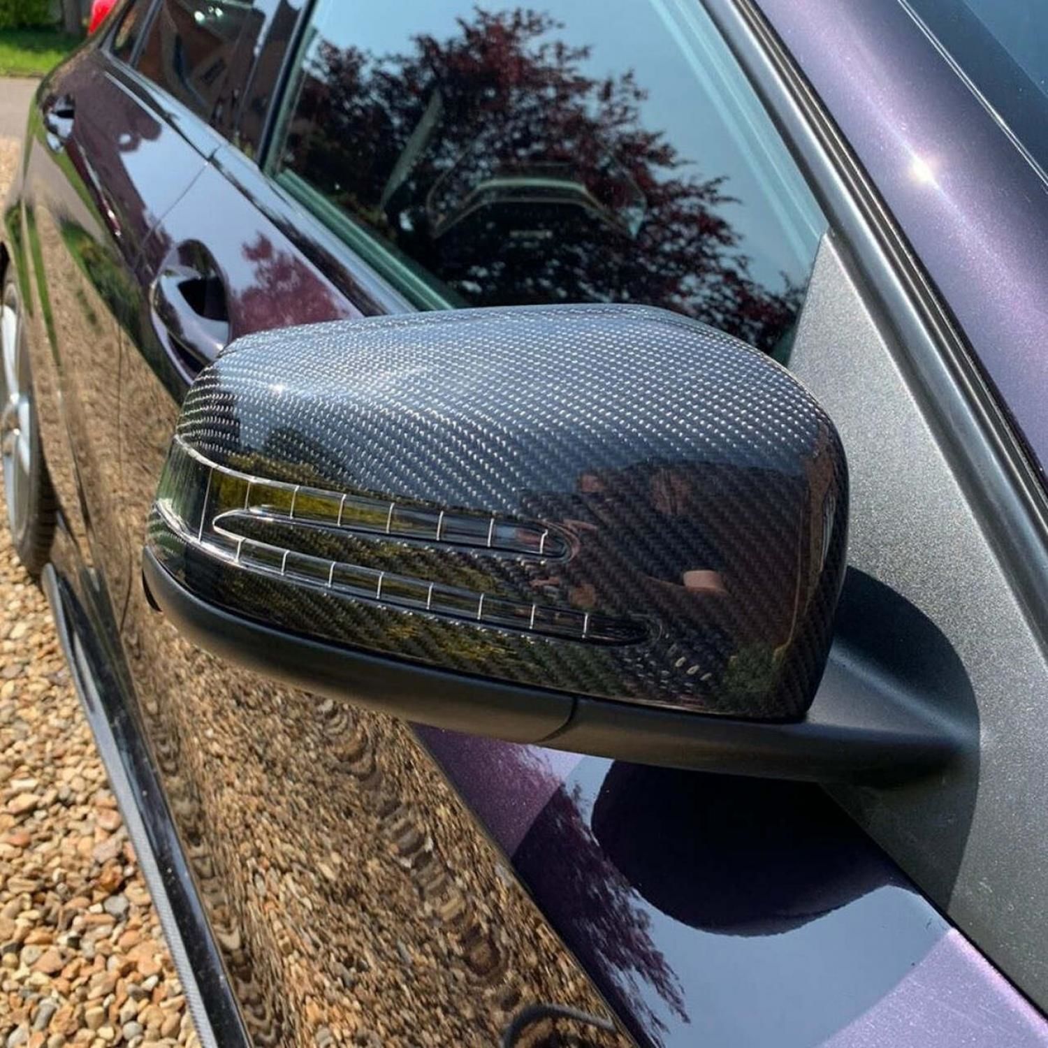 Mercedes C Class Ayna Kapağı 2 Parça Karbon 2010-