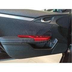 HONDA CIVIC FC5 2016-2020 KAPI KOLÇAK KAPLAMA- KIRMIZI