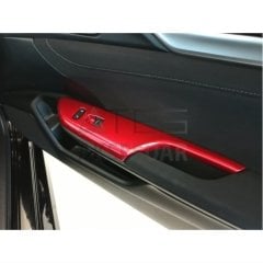 HONDA CIVIC FC5 2016-2020 KAPI KOLÇAK KAPLAMA- KIRMIZI