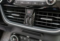 FOCUS IÇIN UYUMLU 2019+ IKAZ DÜGME KAPLAMA -KARBON(ABS)