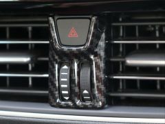 FOCUS IÇIN UYUMLU 2019+ IKAZ DÜGME KAPLAMA -KARBON(ABS)