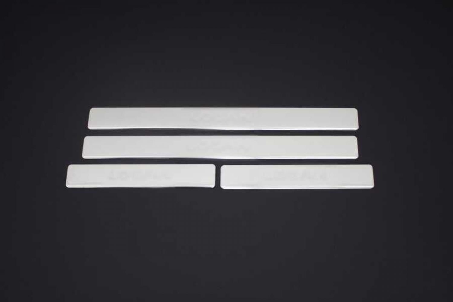 Dacia Logan Kapı Eşik Nikelajı Paslanmaz Çelik 4 Parça 2005>