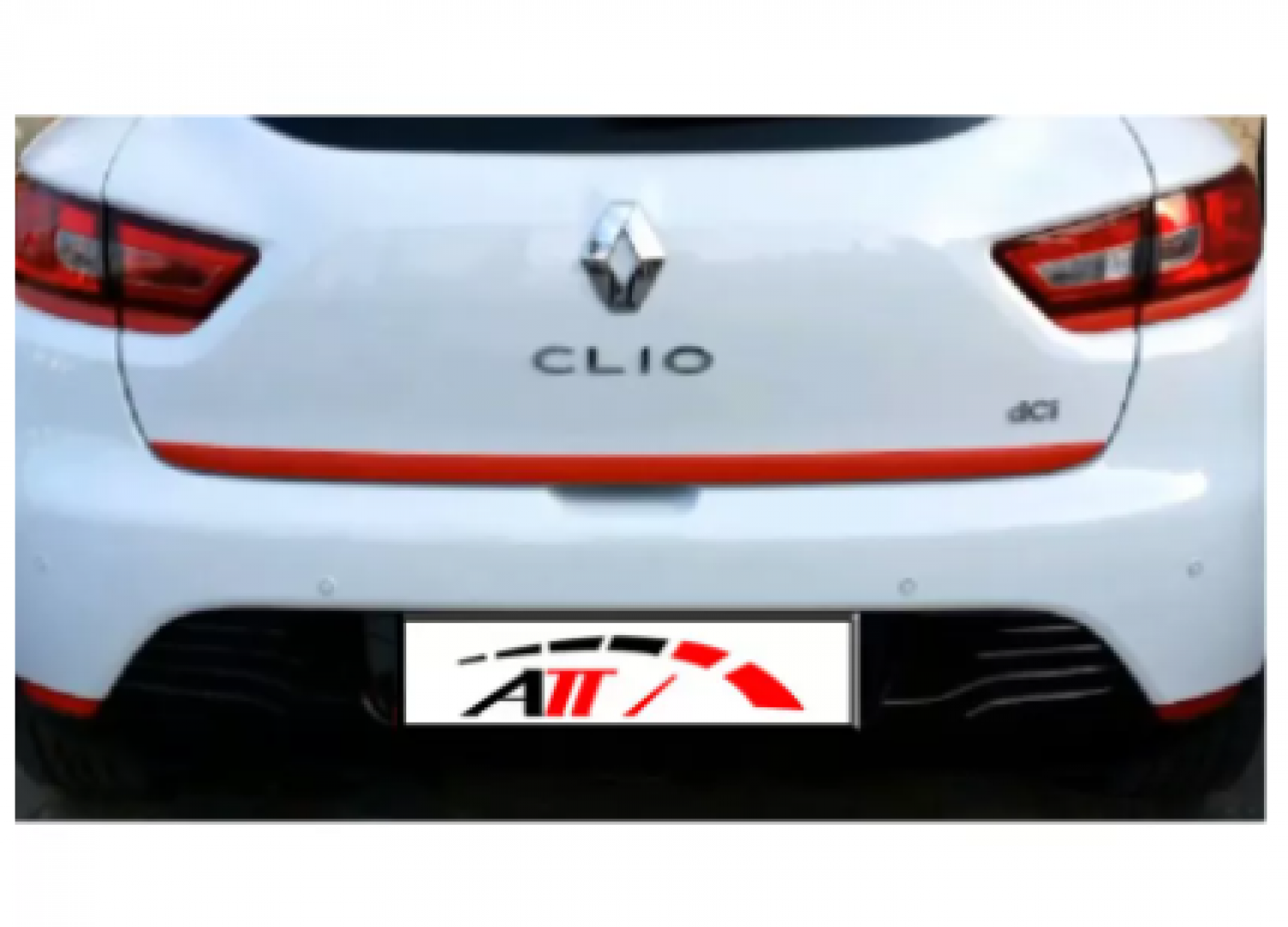 Renault Clio Arka Bagaj Alt Çıtası Kırmızı 2012>