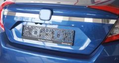 CIVIC FC5 2016-2020 IÇIN UYUMLU BAGAJ ÜST NIKELAJ KAPLAMA DAR