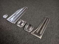 Mercedes W201 Pedal Seti Manuel (Mekanik) 5 Parça Paslanmaz Çelik Krom 1982-1993