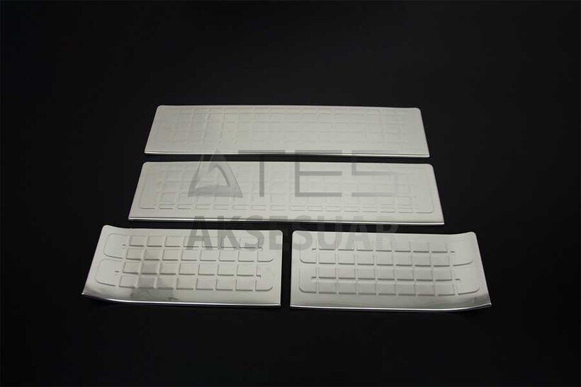 Peugeot Expert Traveller Krom Norm Kapı Eşiği 4 Parça 2017 ve Sonrası