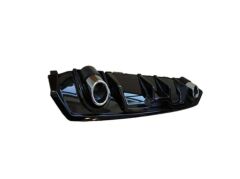 CIVIC FC5 2016-2020 IÇIN UYUMLU DIFÜZÖR ÇIFT EGZOZ PIANO BLACK