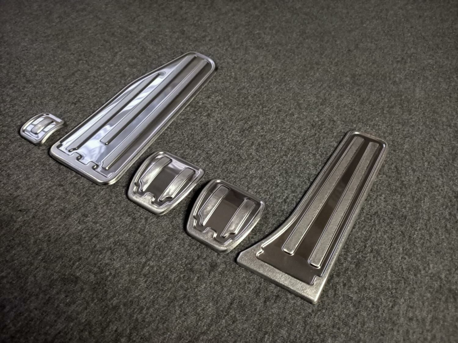 Mercedes W202 Pedal Seti Manuel(Mekanik) 5 Parça Paslanmaz Çelik Krom