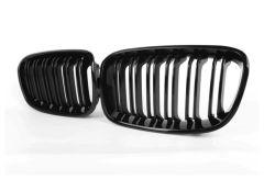 1 SERISI F20 2011-2015 IÇIN UYUMLU M BOBREK CIFT CIZGI PANJUR PIANO BLACK