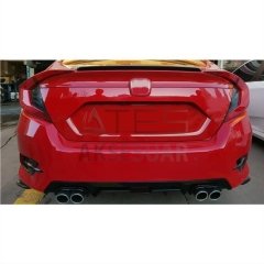 HONDA CIVIC FC5 2016-2020 DIFÜZÖR 4 EGZOZ PIANO BLACK