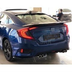HONDA CIVIC FC5 2016-2020 DIFÜZÖR 4 EGZOZ PIANO BLACK