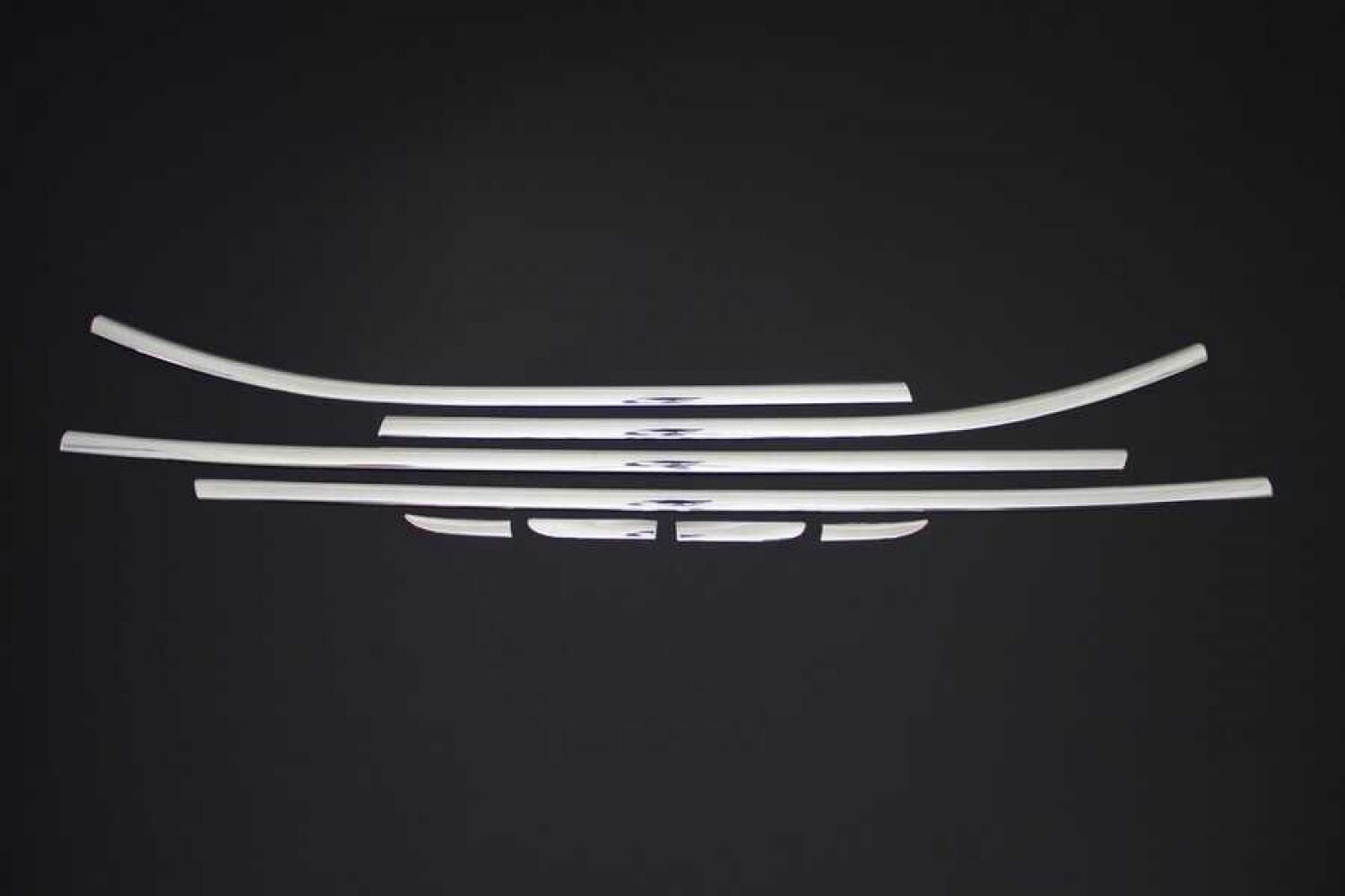 Renault Clio Cam Çıtası 8 Parça Paslanmaz Çelik 2012-