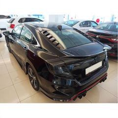 CIVIC FC5 2016-2020 IÇIN UYUMLU ARKA CAMUSTU KAPLAMA 2 PARÇA