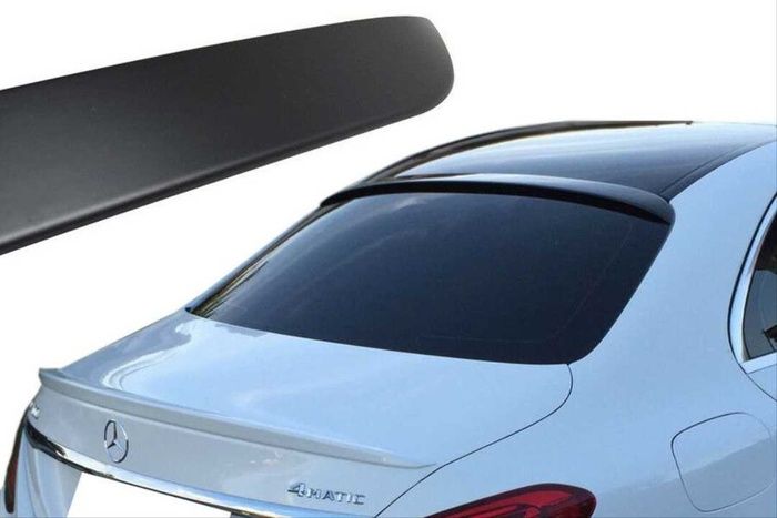 W213 2016-2019 E SERISI IÇIN UYUMLU CAM ÜSTÜ SPOILER  - PIANO BLACK (PARLAK SIYAH)