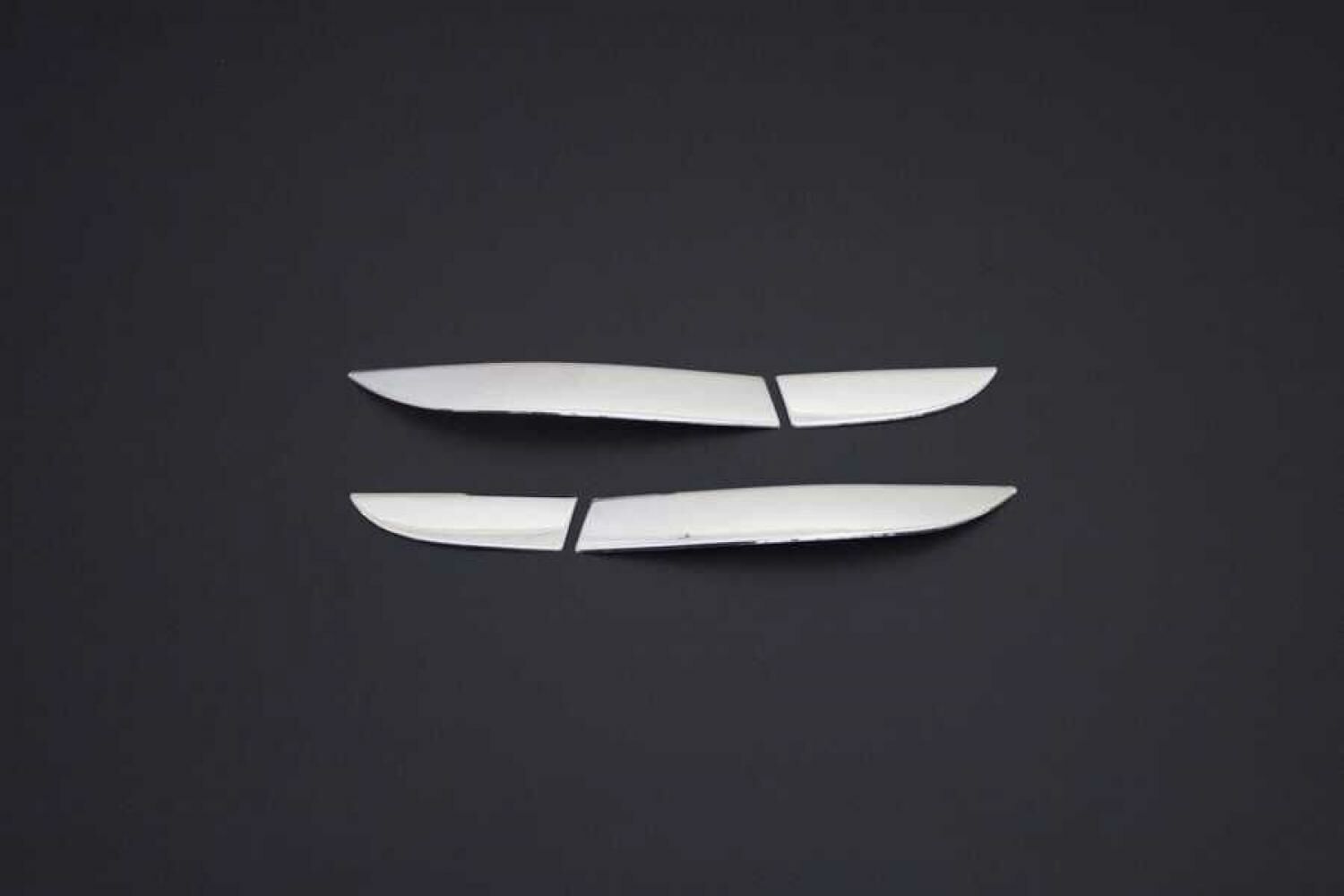 Renault Clio Stop Alt Çıtası 4 Parça Paslanmaz Çelik 2012-