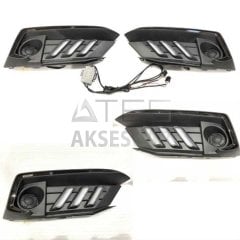 HONDA CIVIC FC5 2019+ MAKYAJLI KASA 3 ÇİZGİ ÖN SİS LEDİ HAREKETSİZ