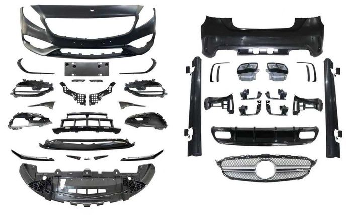 W176 A SERISI  IÇIN UYUMLU A45 AMG FULL BODY KIT (2013-2018)