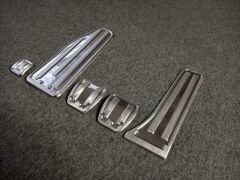 Mercedes E Class Pedal Seti Manuel(Mekanik) 5 Parça Paslanmaz Çelik Krom 1986-1995