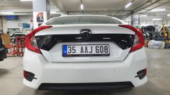 CIVIC FC5 2016-2020 IÇIN UYUMLU BAGAJ KAPAGI PLAKA ÜST KAPLAMASI PIANO BLACK