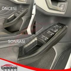 FOCUS IÇIN UYUMLU 2019+ KAPI KOLÇAK KAPLAMA - TITANYUM SIYAH